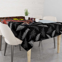 Aotearoa and Australia Tablecloth Maori Koru Ferns With Aboriginal Kangaroo LT03 - Polynesian Pride