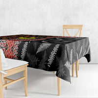 Aotearoa and Australia Tablecloth Maori Koru Ferns With Aboriginal Kangaroo LT03 - Polynesian Pride