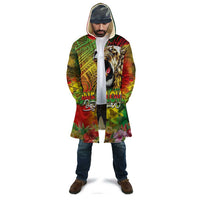 Hawaiian Reggae Cloak Jawaiian One Love-Tribal Tatoos and Rastafari Lion LT03 - Polynesian Pride