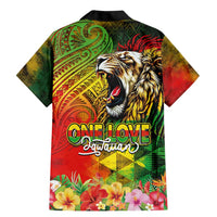 Hawaiian Reggae Family Matching Mermaid Dress and Hawaiian Shirt Jawaiian One Love-Tribal Tatoos and Rastafari Lion - Polynesian Pride