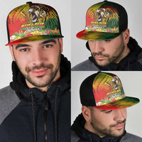Hawaiian Reggae Mesh Trucker Cap Jawaiian One Love-Tribal Tatoos and Rastafari Lion - Polynesian Pride
