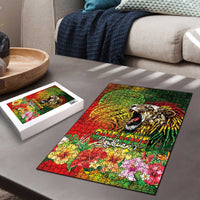 Hawaiian Reggae Puzzle Jawaiian One Love-Tribal Tatoos and Rastafari Lion LT03 - Polynesian Pride