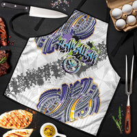 Traditional Art Hawaiian Kakau Tattoos Apron Graffiti Style LT03 White - Polynesian Pride