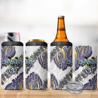 Traditional Art Hawaiian Kakau Tattoos 4 in 1 Can Cooler Tumbler Graffiti Style LT03 - Polynesian Pride