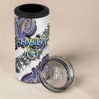 Traditional Art Hawaiian Kakau Tattoos 4 in 1 Can Cooler Tumbler Graffiti Style LT03 - Polynesian Pride