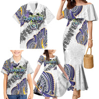 Traditional Art Hawaiian Kakau Tattoos Family Matching Mermaid Dress and Hawaiian Shirt Graffiti Style - Polynesian Pride