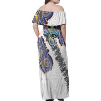 Traditional Art Hawaiian Kakau Tattoos Family Matching Off Shoulder Maxi Dress and Hawaiian Shirt Graffiti Style - Polynesian Pride