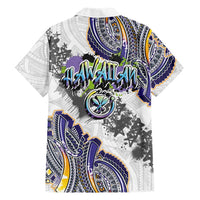 Traditional Art Hawaiian Kakau Tattoos Family Matching Puletasi and Hawaiian Shirt Graffiti Style - Polynesian Pride