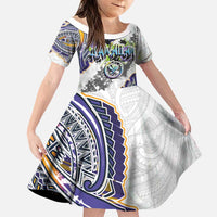 Traditional Art Hawaiian Kakau Tattoos Family Matching Tank Maxi Dress and Hawaiian Shirt Graffiti Style - Polynesian Pride