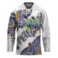 Traditional Art Hawaiian Kakau Tattoos Hockey Jersey Graffiti Style - Polynesian Pride