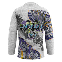 Traditional Art Hawaiian Kakau Tattoos Hockey Jersey Graffiti Style LT03 - Polynesian Pride