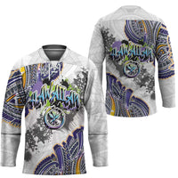 Traditional Art Hawaiian Kakau Tattoos Hockey Jersey Graffiti Style LT03 - Polynesian Pride