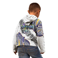 Traditional Art Hawaiian Kakau Tattoos Kid Hoodie Graffiti Style - Polynesian Pride