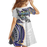 Traditional Art Hawaiian Kakau Tattoos Kid Short Sleeve Dress Graffiti Style - Polynesian Pride