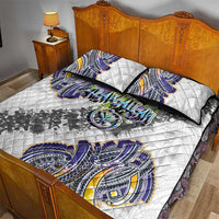 Traditional Art Hawaiian Kakau Tattoos Quilt Bed Set Graffiti Style - Polynesian Pride