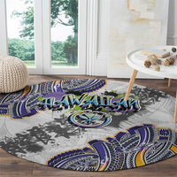 Traditional Art Hawaiian Kakau Tattoos Round Carpet Graffiti Style - Polynesian Pride