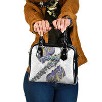 Traditional Art Hawaiian Kakau Tattoos Shoulder Handbag Graffiti Style LT03 One Size White - Polynesian Pride