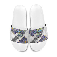 Traditional Art Hawaiian Kakau Tattoos Slide Sandals Graffiti Style - Polynesian Pride