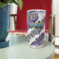 Traditional Art Hawaiian Kakau Tattoos Tumbler Cup Graffiti Style - Polynesian Pride