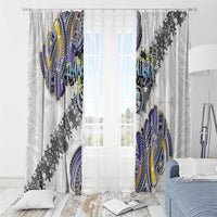 Traditional Art Hawaiian Kakau Tattoos Window Curtain Graffiti Style - Polynesian Pride