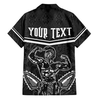 Custom Hawaii Warrior Family Matching Summer Maxi Dress and Hawaiian Shirt Kakau Quilt Pattern LT03 - Polynesian Pride