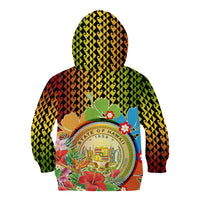 Hawaii Womens Day Wahine Kid Hoodie Strong Beautiful Woman with Kakau Style LT03 - Polynesian Pride