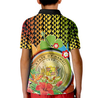 Hawaii Womens Day Wahine Kid Polo Shirt Strong Beautiful Woman with Kakau Style LT03 - Polynesian Pride