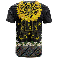 Flores de Mayo and Filipino Fiesta T Shirt The Sun-Jasmine and Polynesian Yakan Tattoo Barong Style