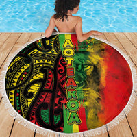 Aotearoa Reggae Beach Blanket Maori Reggae-One Love LT03 - Polynesian Pride