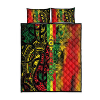 Aotearoa Reggae Quilt Bed Set Maori Reggae-One Love LT03 - Polynesian Pride