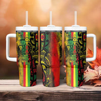 Aotearoa Reggae Tumbler With Handle Maori Reggae-One Love LT03 - Polynesian Pride