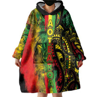 Aotearoa Reggae Wearable Blanket Hoodie Maori Reggae-One Love LT03 - Polynesian Pride