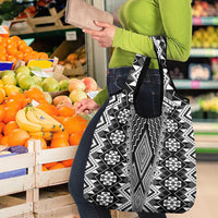 Aotearoa Tukutuku and Poutama Motif Classic Grocery Bag LT03 - Polynesian Pride