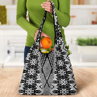 Aotearoa Tukutuku and Poutama Motif Classic Grocery Bag LT03 - Polynesian Pride