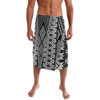 Aotearoa Tukutuku and Poutama Motif Classic Lavalava LT03 Gray - Polynesian Pride