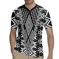 Aotearoa Tukutuku and Poutama Motif Classic Rugby Jersey