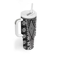 Aotearoa Tukutuku and Poutama Motif Classic Tumbler With Handle LT03 - Polynesian Pride