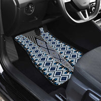 Blue Aotearoa Tukutuku and Poutama Motif Car Mats LT03 - Polynesian Pride