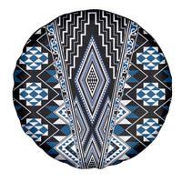 Blue Aotearoa Tukutuku and Poutama Motif Spare Tire Cover