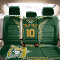 Custom Cook Islands Rugby League Back Car Seat Cover Tatau Tribal Pattern-Special Edition Green Color