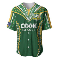 Custom Cook Islands Rugby League Baseball Jersey Tatau Tribal Pattern-Special Edition Green Color