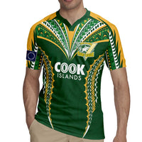 Custom Cook Islands Rugby League Rugby Jersey Tatau Tribal Pattern-Special Edition Green Color