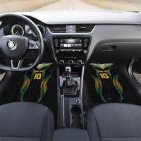 Custom Cook Islands Rugby League Car Mats Tatau Tribal Pattern-Special Edition Black Color