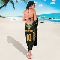 Custom Cook Islands Rugby League Sarong Tatau Tribal Pattern-Special Edition Black Color