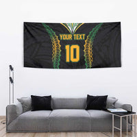 Custom Cook Islands Rugby League Tapestry Tatau Tribal Pattern-Special Edition Black Color