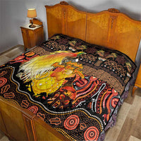 Australia and Papua New Guinea Together Quilt Kangaroo Aboriginal Art and Bird-of-paradise Oro Tribal Motifs - Polynesian Pride