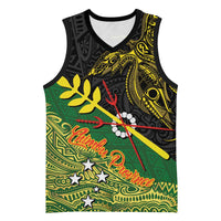 Personalized Chimpu Province Papua New Guinea Basketball Jersey Bird-of-paradise Art Tattoo and Melanesian Motifs - Polynesian Pride