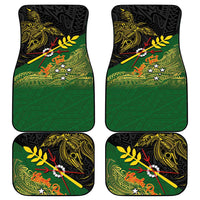 Personalized Chimpu Province Papua New Guinea Car Mats Bird-of-paradise Art Tattoo and Melanesian Motifs - Polynesian Pride