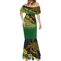 Personalized Chimpu Province Papua New Guinea Mermaid Dress Bird-of-paradise Art Tattoo and Melanesian Motifs - Polynesian Pride