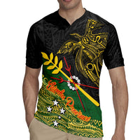 Personalized Chimpu Province Papua New Guinea Rugby Jersey Bird-of-paradise Art Tattoo and Melanesian Motifs - Polynesian Pride
